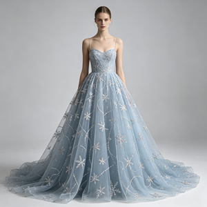 En stock – Nouveau tissu en <span class=keywords><strong>organza</strong></span> imprimé, motif <span class=keywords><strong>flocon</strong></span> <span class=keywords><strong>de</strong></span> <span class=keywords><strong>neige</strong></span> scintillant, <span class=keywords><strong>organza</strong></span> transparent pour fête costumée et emballage floral - Product Image 5