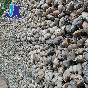 맞춤형 블랙 PVC 코팅 2x1x1m 돌망태망 Gabion 상자 정원 건설 옹벽 용접 Gavion 케이지