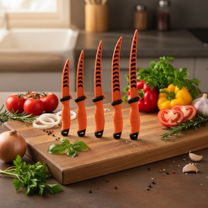 Cuchillo de Pesca y Camping, Hoja de Acero Inoxidable con Punta Caída, Mango de Plástico, Grosor de 2mm, Multiusos - Product Image 6