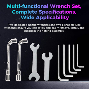 Kit d'outils pour imprimante 3D Creality, 14 pièces, en acier inoxydable, pour le nettoyage, l'assemblage, le démontage et les outils pour filaments - Product Image 3