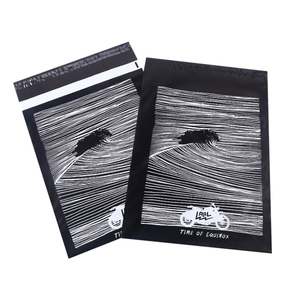 Sac d'expédition d'usine, sac de transport en polyéthylène, impression en cuivre noir mat, logo, sac d'emballage, sac d'expédition en LDPE HDPE - Product Image 3