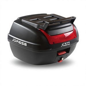 Electric Vehicle Motorcycle <strong>Trunk</strong> Thickened <strong>Large</strong> Pedal Tail Box <strong>Storage</strong> Anti-Vibration Toolbox Plastic Universal Electric Bikes - Product Image 1