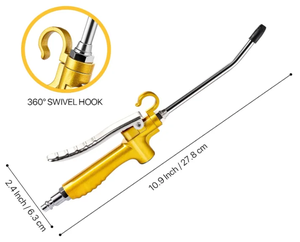 ปืนฉีดลมแบบหัวฉีดยาว ปืนลมเป่าฝุ่น ปืนเป่าลมสำหรับทำความสะอาดฝุ่นและเม็ดโลหะ - Product Image 6