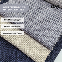 Tissu en polyester anti-abrasion, imitation lin, léger, écologique, tons neutres multi-terre, pour la décoration intérieure, vente en gros