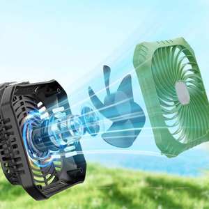 Ventilateur de bureau haute puissance, rechargeable par USB, silencieux, portable, pour l'extérieur - Product Image 6