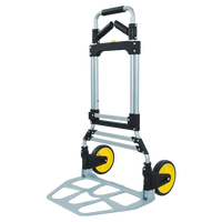 Chariot de courses portable Uni-Silent, capacité de charge de 120 kg, chariot à main pliable en aluminium, chariot à plateforme FHT120