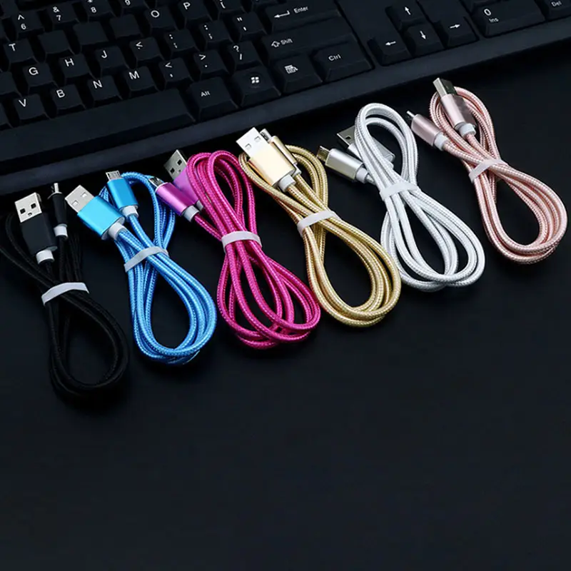 Cheap Price 1 2 3M USB Cable Nylon Braid Type C Cable Fast Charging Data Sync Charger Cable For Huawei Xiaomi