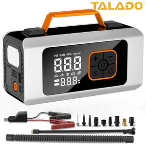 Mini Inflador de Neumáticos para Auto, Ahorra Espacio, Arrancador de Emergencia, Todo en Uno, Almacenamiento en el Maletero para Vehículo Personal, Preparación para Emergencias Diarias - Product Image 1