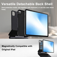 Funda Ligera para Teclado con Almacenamiento Integrado para Lápiz y Cierre Magnético Diseñada para iPad Air de 11 Pulgadas (M4, 2026), Ideal para Viajes