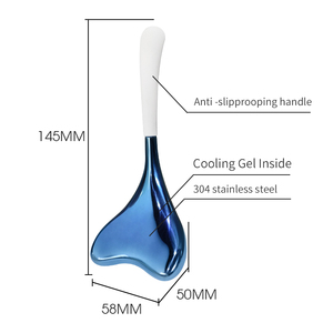 Massaggiatore Facciale Strumenti per la Cura della Pelle Stick <span class=keywords><strong>Cryo</strong></span> Blu Globi di Ghiaccio in Acciaio Inossidabile Infrangibile per Lifting Viso - Product Image 3