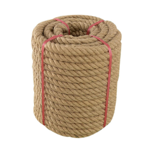 Cuerda de Yute Resistente, Cuerda de Cáñamo de 6 mm, Natural, 3 Hebras, Cuerda de Yute Trenzada para Manualidades, Jardinería, <span class=keywords><strong>Hamaca</strong></span>, Uso Náutico, Duradera - Product Image 1
