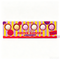 Bombes de Boissons Gourmandes Sans Alcool avec Paillettes Naturelles – Préparation Instantanée en Cubes pour Événements – Mélange en Poudre Sain