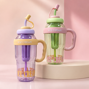 Fast Customization Plastic Tumbler Water <b>Bottle</b> 1.2L Portable for Women Girl for Drinking Juice Tea Ideas Infuser Student - Product Image 1