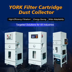 YorkTech 工业碳钢除尘器滤芯 PTFE 脉冲喷射式 VFD 适用于木工、食品、制药行业 - Product Image 2