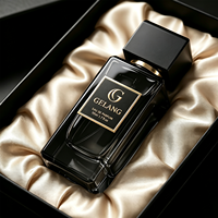 Nouveauté - Flacon de parfum personnalisé 50 ml - Flacon de parfum vide en verre noir carré 30 ml - Flacon de parfum personnalisé 100 ml
