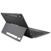 Étui de protection pour clavier en cuir PU ultra-fin sans fil pour Samsung Tab S10 Ultra/A9 Plus/S9 avec emplacement pour stylet et pavé tactile