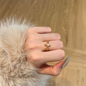 Dylam 10+ Years Experience Jewelry Manufacturer S925 Silver 22K Gold Plated 5A Zirconia Iris Flower Women <b>Fine</b> <b>Rings</b> for Daily - Product Image 3