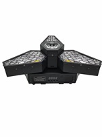Lumière de tête mobile rétro en forme de feuille d'érable LED 250W, 3x60W blanc chaud doré, 36 pièces d'effets de pixels RGB pour fond, concert vintage DMX512