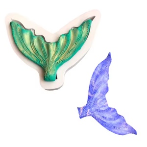 Molde de silicona epoxi con forma de cola de sirena para bricolaje, herramientas para colgantes, accesorios de joyería, moldes para decoración de teléfonos móviles, molde para pastel de chocolate - Product Image 6