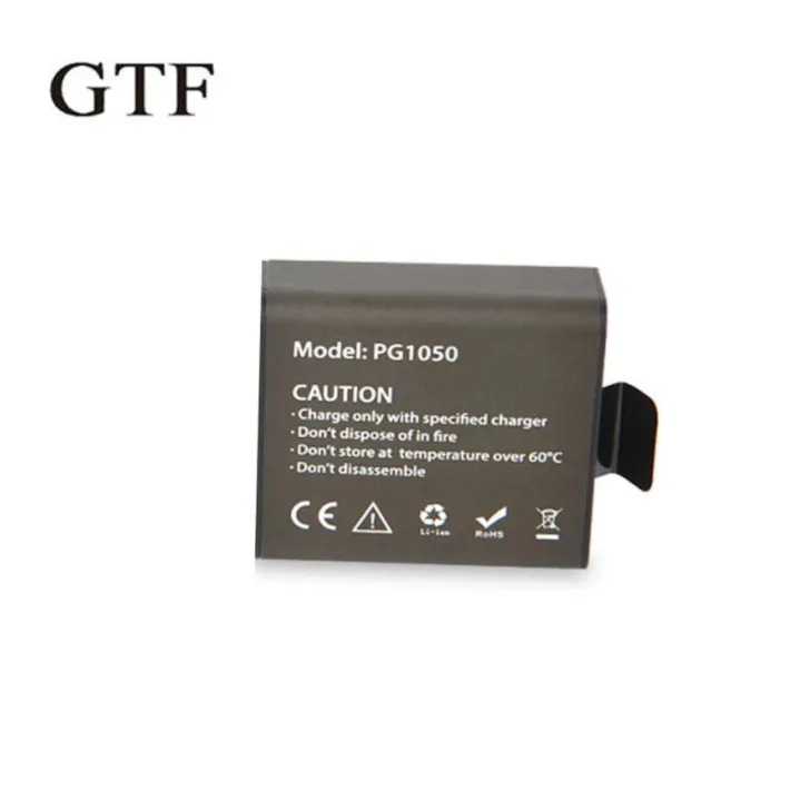 GTF 3.7V 1050mAh Action Camera Battery Rechargeable Batteries Sport Camera Wifi Action Li-ion Battery