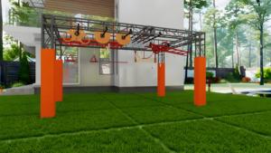 Équipement de parcours d'obstacles professionnel OCR <span class=keywords><strong>Ninja</strong></span> <span class=keywords><strong>Warrior</strong></span> pour jardin, vente directe d'usine pour adolescents et adultes - Product Image 4