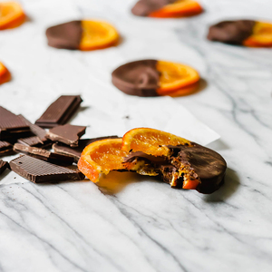 Venta al por mayor de rodajas de naranja <span class=keywords><strong>Choc</strong></span> Olate, etiqueta privada OEM, naranjas crujientes cubiertas de chocolate, naranjas confitadas bañadas en chocolate, snack a granel - Product Image 2