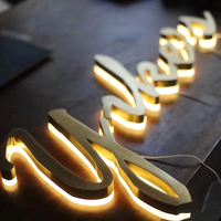 Enseigne lumineuse LED 3D en métal rétroéclairée pour salon de beauté, idéale pour la publicité et la décoration (Dropshipping)