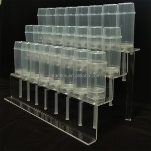 Tempat Kue Akrilik 24 Lubang 3 Tingkat untuk Sajian dan Pajangan Kue Sushi Push Pop - Product Image 3
