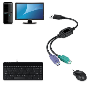 1PC <strong>USB</strong> Male <strong>to</strong> <strong>PS2</strong> Female Converter Cable Cord Converter Adapter Y Splitter Adapter Connector for <strong>Keyboard</strong> <strong>Mouse</strong> Scanner - Product Image 6