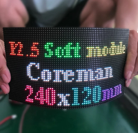 Écran LED incurvé intérieur KENSUN P2.5, mur vidéo LED flexible, affichage publicitaire numérique en forme d'arc personnalisé