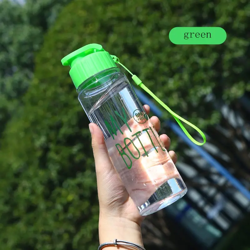 Amazons Top Seller 550ml Blank Custom LOGO Drink ware for school Plastic Water Bottle
