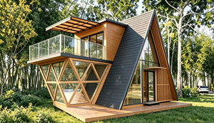 Maison triangulaire pour le <span class=keywords><strong>camping</strong></span> et l'hébergement - Maison modulaire entièrement décorée et personnalisable - Un classique tendance - Product Image 5