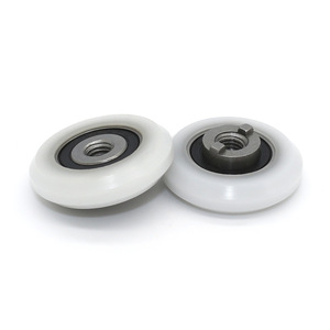 Roue de tiroir et de fenêtre en forme de V à tête fraisée, revêtue de caoutchouc et de plastique, sans poulie, S688RS, M5/8.7*25.5*6mm - Product Image 5