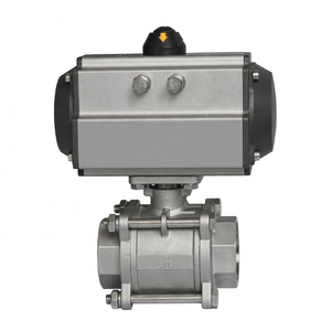 Válvula de Control de Flujo Neumática COVNA para Pedidos Urgentes, DN25 1\", Válvula de Bola de Vapor de 2 Vías y 3 Piezas con Actuador Neumático, Acero Inoxidable 316, 1000 WOG - Product Image 5