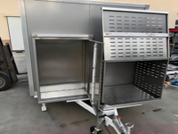 Camion de restauration rapide multifonctionnel en acier inoxydable de haute qualité, chariot de cuisine mobile pour hamburgers, hot-dogs, glaces, en-cas, restauration