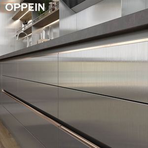 أوبين دائم الفولاذ المقاوم للصدأ الانتهاء على شكل L خزانة مطبخ للمنزل - Product Image 2