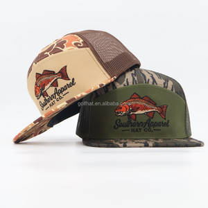 High Quality 7 Panel Flat Brim <b>Camo</b> Richardson 168 Hats <b>Cap</b> Mesh Custom Highprofile Mesh Hats Custom Richardson 168 Trucker Hats - Product Image 1