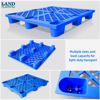 Palette Euro en HDPE vierge à neuf pattes, 4 directions, recyclable, écologique, résistante à l'humidité, pour stockage industriel en entrepôt