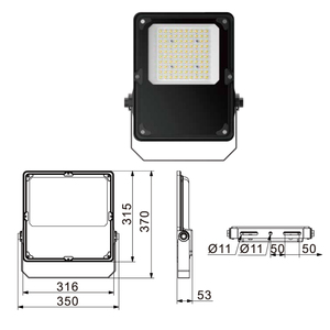 2500K 2700K 3500K 100W 100Watt phản xạ ngoài trời IP66 lp68 bóng chuyền tòa AC 85 265V dẫn nhẹ Lũ lụt ánh sáng cho bóng đá mặt đất - Product Image 3