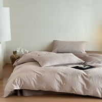 Parure de lit jacquard tissée en coton de luxe haut de gamme, toutes saisons, vente en gros, draps de luxe