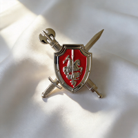 Badge Dragon Saint George Personnalisé – Cadeaux Religieux Sur Mesure – Médaille Métallique 3D Personnalisée – Badges pour Uniforme de Sécurité et Chapeau