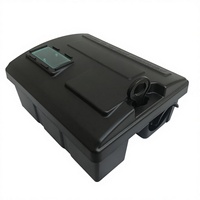 Boîte de distribution d'appâts verrouillable pour souris avec fenêtre de visualisation, pour jardin domestique, intérieur et extérieur, lutte contre les rongeurs