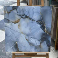 Carrelage en céramique de luxe en porcelaine 600x600mm, effet marbre standard, pour sol et mur, vente chaude