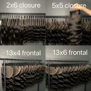 Perruque frontale sans colle HD en cheveux brésiliens bouclés Remy, avec closure en dentelle 13x4 4x4 5x5, style italien Dai <span class=keywords><strong>Anran</strong></span> 80% pour femmes noires - Product Image 2