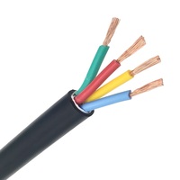 20AWG 24AWG 26AWG 28AWG Fil de cuivre nu multicœur 300/500V 2 cœurs 4 cœurs Gaine en PVC Câble d'alimentation flexible pour l'électricité domestique