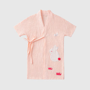 <span class=keywords><strong>Peignoir</strong></span> en gaze de coton pour enfants avec broderie de <span class=keywords><strong>dinosaure</strong></span>, serviettes de bain de dessin animé pour enfants pour la douche - Product Image 6