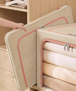 Mới Ra mắt Có Thể Gập Lại Quần Áo Organizer <span class=keywords><strong>Box</strong></span> Vải Có Thể Gập Lại Lưu Trữ Hộp Cube Lưu Trữ Organizer Cho Phòng Ngủ - Product Image 5