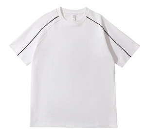 Produttori di <span class=keywords><strong>abbigliamento</strong></span> personalizzato moda e minimalista estate girocollo 230 grammi maniche corte Casual maglietta ampia per gli uomini - Product Image 3