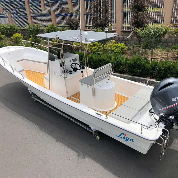 टी-शीर्ष गति नाव शीसे रेशा 760 केंद्र कंसोल मछली पकड़ने की नौकाओं के लिए महासागर