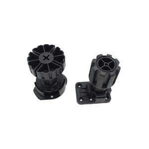 Pieds d'armoires de cuisine noirs réglables Pieds de plinthe Pieds en plastique Pieds de meubles en PP pour meubles modernes - Product Image 4